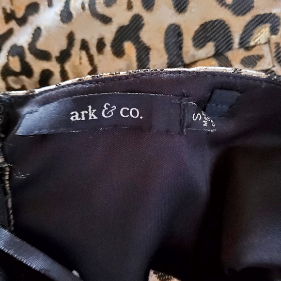 Ark & co. Leopard Print Strapless Romper shorts Size Small - Picture 8 of 10